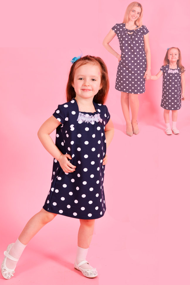 Детское платье "Горошинка" ДП 577 Family look